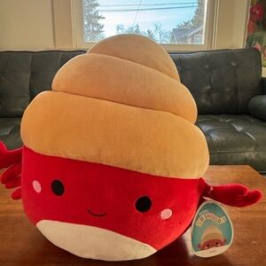 Squishmallows NWT Indie the hermit crab 12 inch